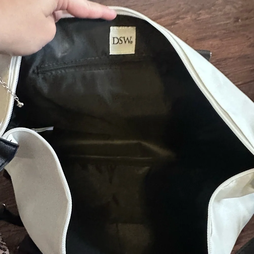 DSW Black and White Duffel Bags